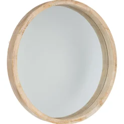 Miroir rond naturel scandinave D50
