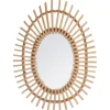 Miroir rotin ovale
