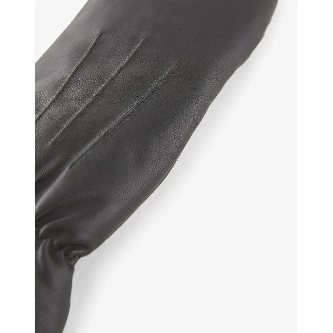 Mitaines en cuir noir