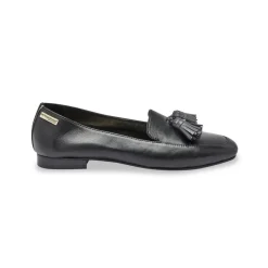 Mocassin - Noir en cuir