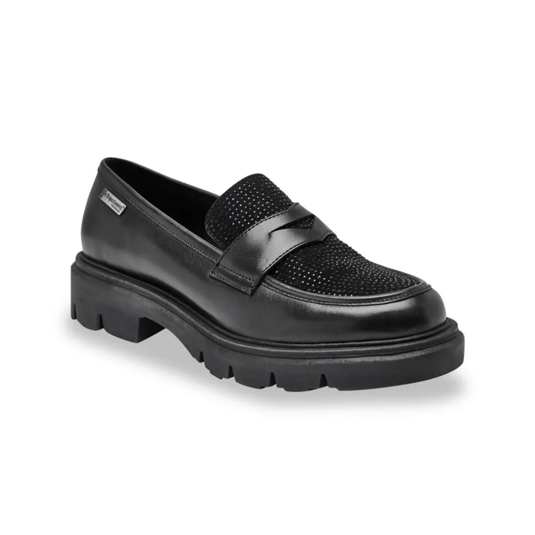 Mocassin - Noir en cuir