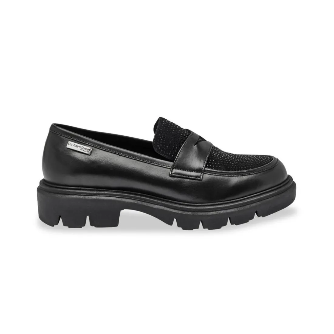 Mocassin - Noir en cuir