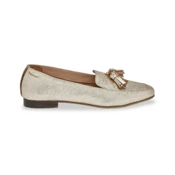 Mocassin - Or en cuir