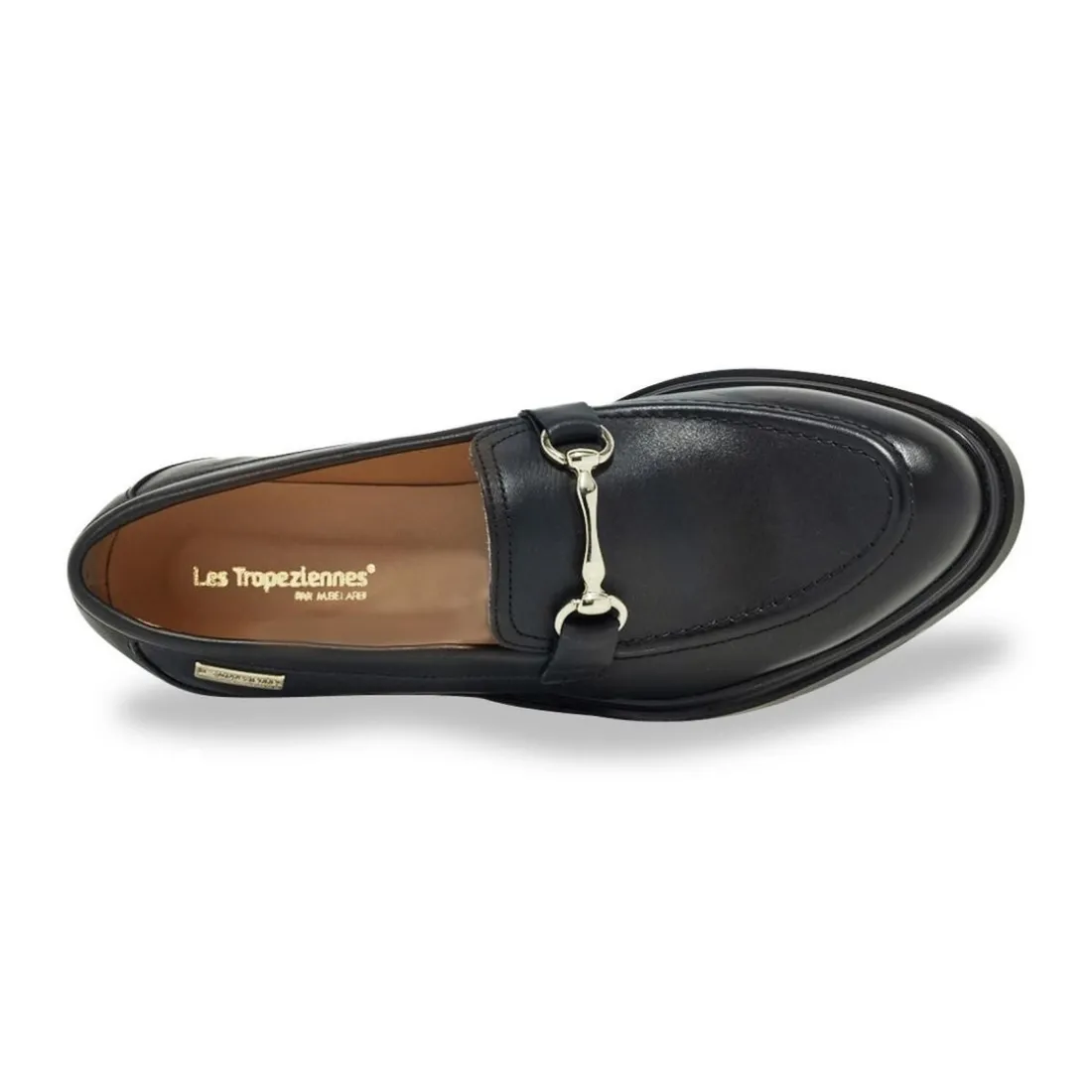 Mocassin noir SLOANA en cuir