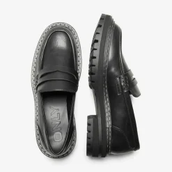 Mocassins Bout en amande noir