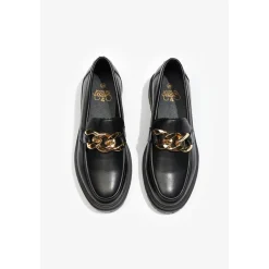 Mocassins chunky noir