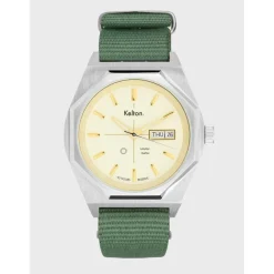 Montre automatique Octogone champagne nato kaki