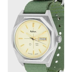Montre automatique Octogone champagne nato kaki