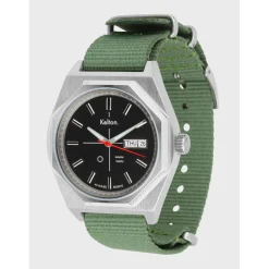 Montre automatique Octogone silver nato Kaki