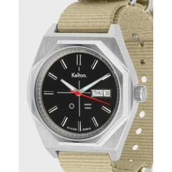 Montre automatique Octogone silver nato sable