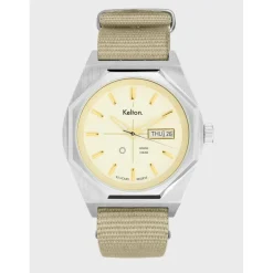 Montre automatique Octogone champagne nato sable