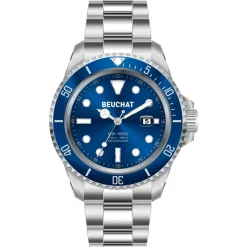 Montre Beuchat Beu1950-6 - Montre Acier Bleue Beuchat Montres