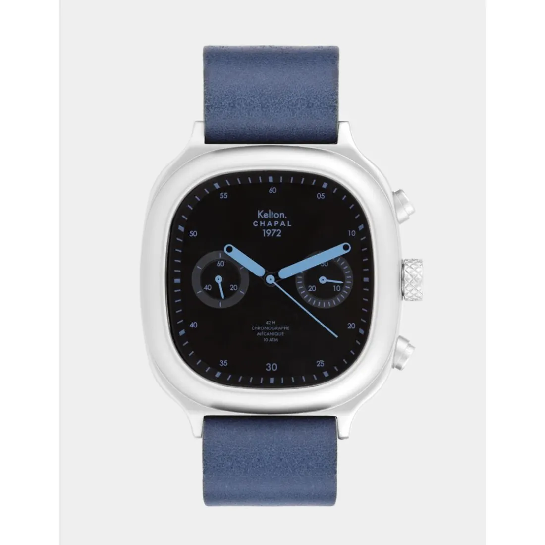 Montre Chronographe 1972 Skysand Kelton x Chapal 9124432 Cuir de box à tannage végétal, marqué à chaud : Chapal Paris