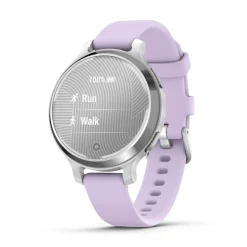 Montre connecté Femme Garmin Lily 2 Active, Silver, Silicone lilas