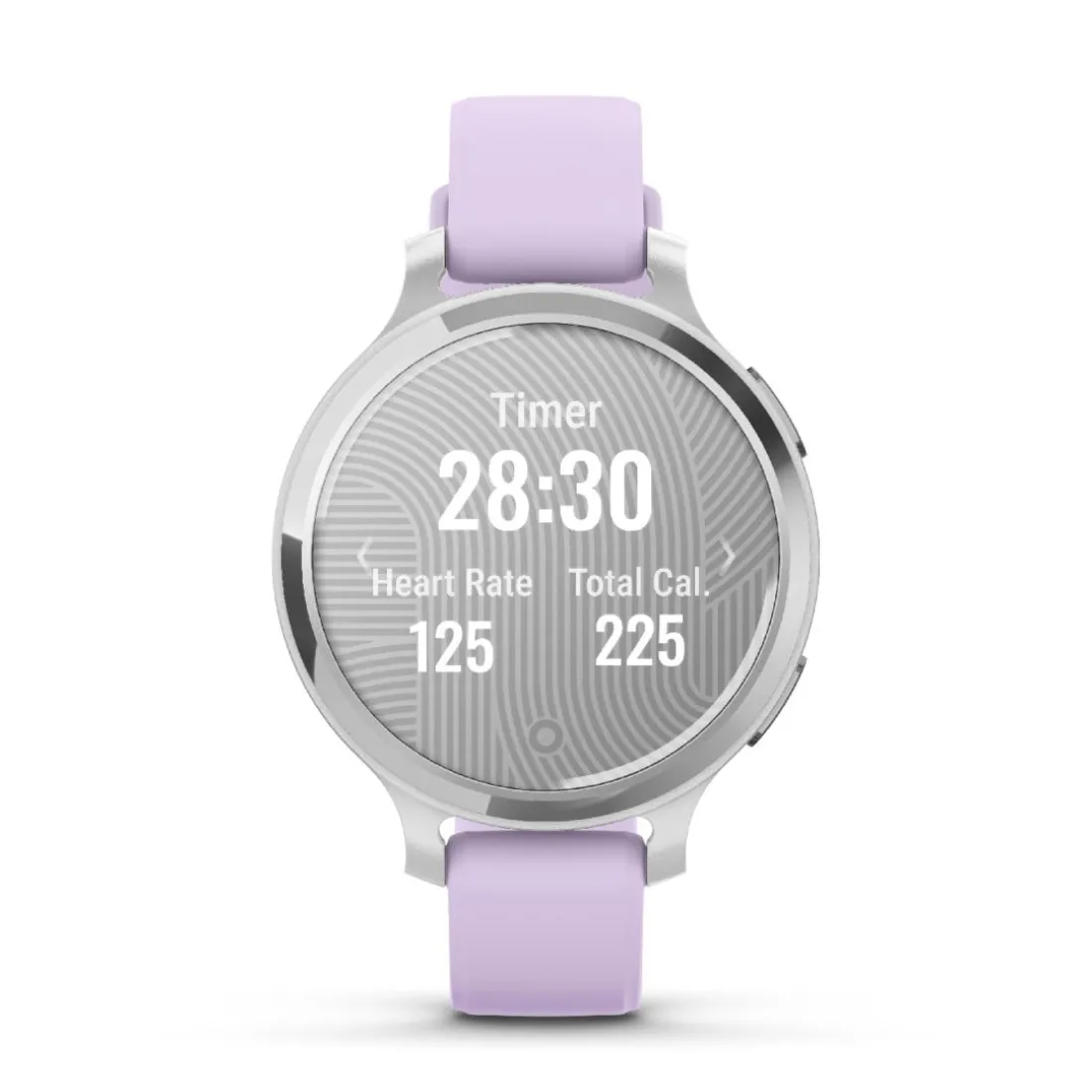 Montre connecté Femme Garmin Lily 2 Active, Silver, Silicone lilas