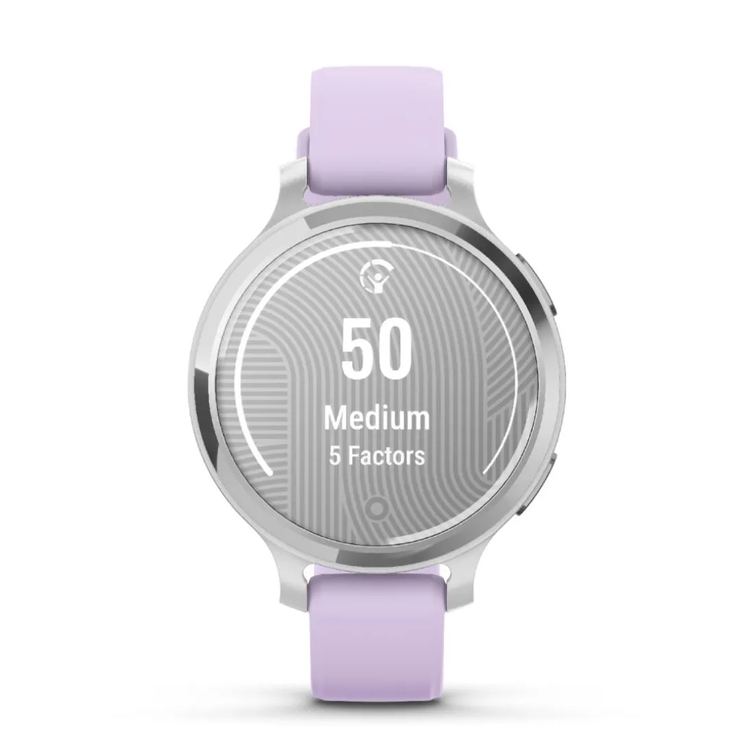 Montre connecté Femme Garmin Lily 2 Active, Silver, Silicone lilas