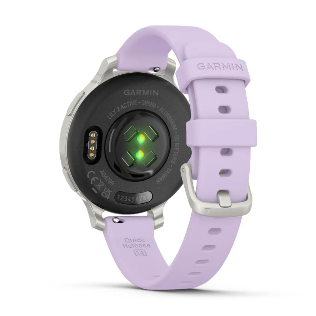 Montre connecté Femme Garmin Lily 2 Active, Silver, Silicone lilas