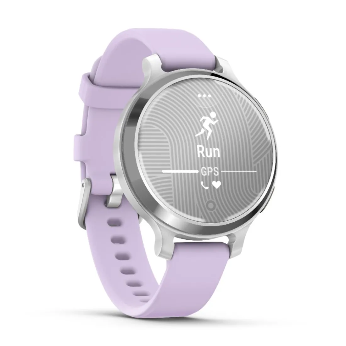 Montre connecté Femme Garmin Lily 2 Active, Silver, Silicone lilas