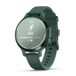 Montre connecté Femme Garmin Lily 2 Active, Jasper Green, Silicone vert sapin