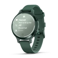 Montre connecté Femme Garmin Lily 2 Active, Jasper Green, Silicone vert sapin