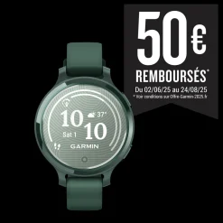 Montre connecté Femme Garmin Lily 2 Active, Jasper Green, Silicone vert sapin