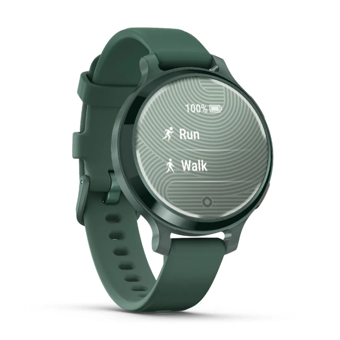 Montre connecté Femme Garmin Lily 2 Active, Jasper Green, Silicone vert sapin
