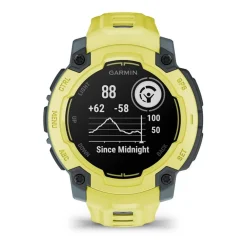 Montre Connectée Garmin - 010-02933-01 Instinct E – 45 mm, Citron vert avec bracelet citron vert