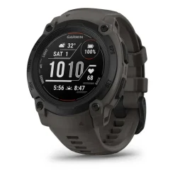 Montre Connectée Garmin - 010-02932-00 Instinct E – 40 mm, Noire avec bracelet gris charbon