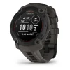 Montre Connectée Garmin - 010-02933-00 Instinct E – 45 mm, Noire avec bracelet gris charbon