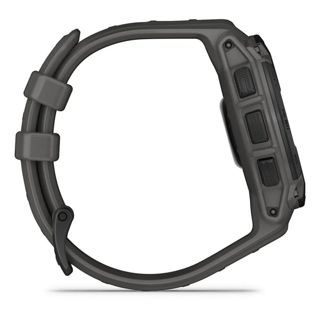 Montre Connectée Garmin - 010-02933-00 Instinct E – 45 mm, Noire avec bracelet gris charbon