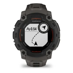 Montre Connectée Garmin - 010-02933-00 Instinct E – 45 mm, Noire avec bracelet gris charbon