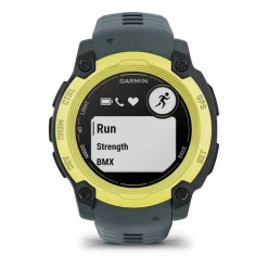 Montre Connectée Garmin - 010-02932-01 Instinct E – 40 mm, Citron vert avec bracelet bleu crépuscule