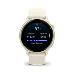 Montre Connectée Garmin Vívoactive 6 - 010-02985-01 Bracelet Silicone Ivoire