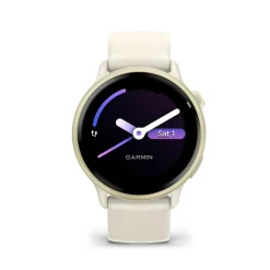 Montre Connectée Garmin Vívoactive 6 - 010-02985-01 Bracelet Silicone Ivoire