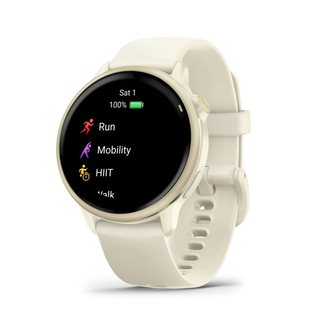 Montre Connectée Garmin Vívoactive 6 - 010-02985-01 Bracelet Silicone Ivoire