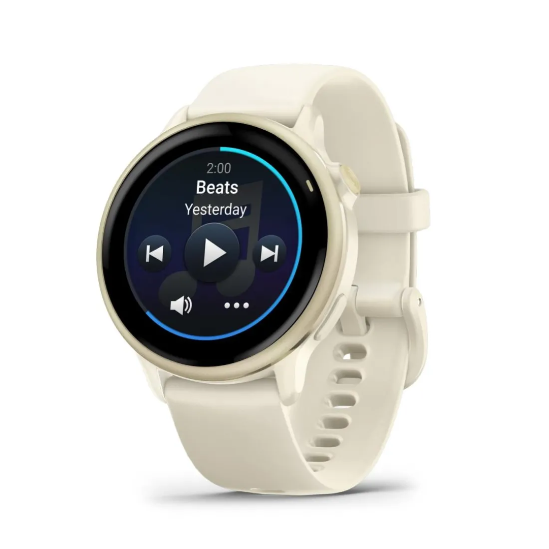 Montre Connectée Garmin Vívoactive 6 - 010-02985-01 Bracelet Silicone Ivoire