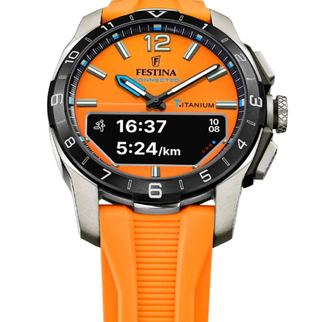 Montre connectée Homme Festina - F23000-7 Bracelet Silicone Orange
