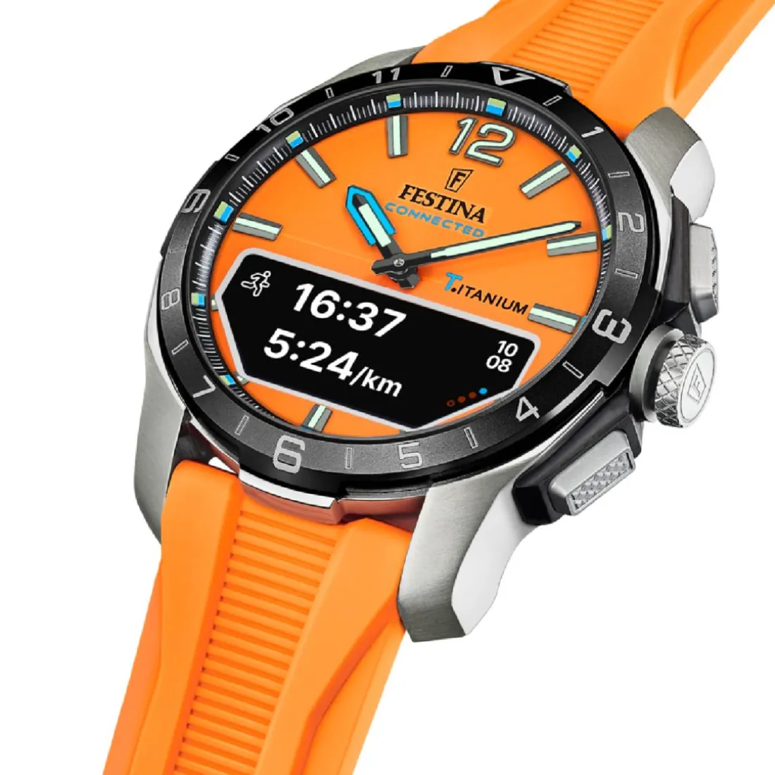 Montre connectée Homme Festina - F23000-7 Bracelet Silicone Orange