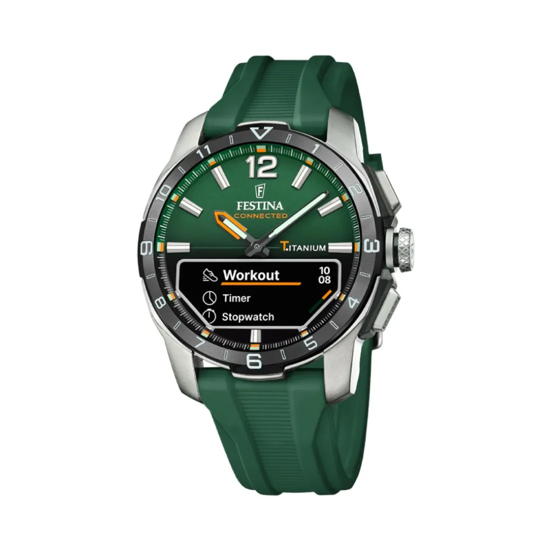 Montre connectée Homme Festina - F23000-2 Bracelet Silicone Vert