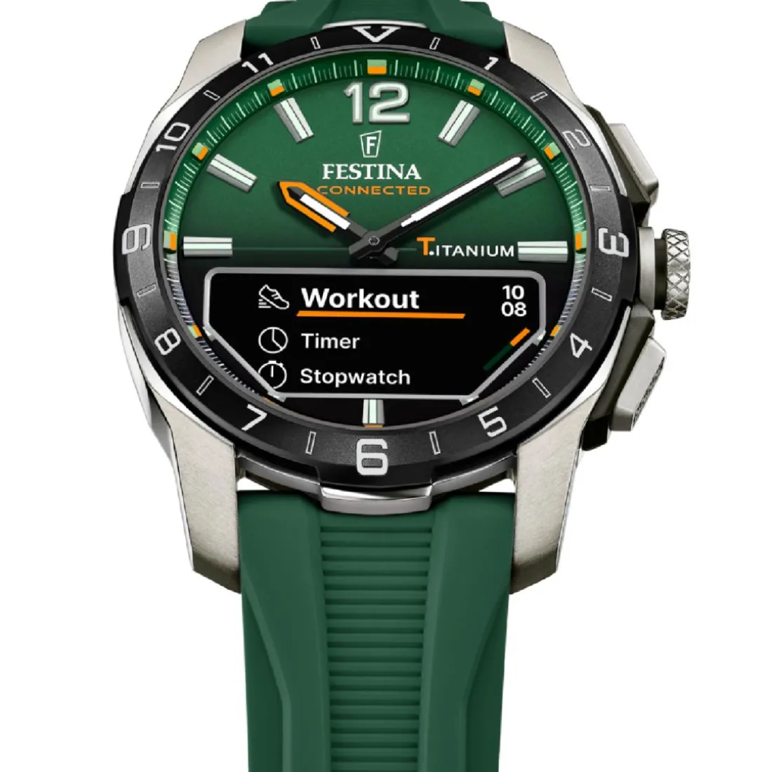 Montre connectée Homme Festina - F23000-2 Bracelet Silicone Vert