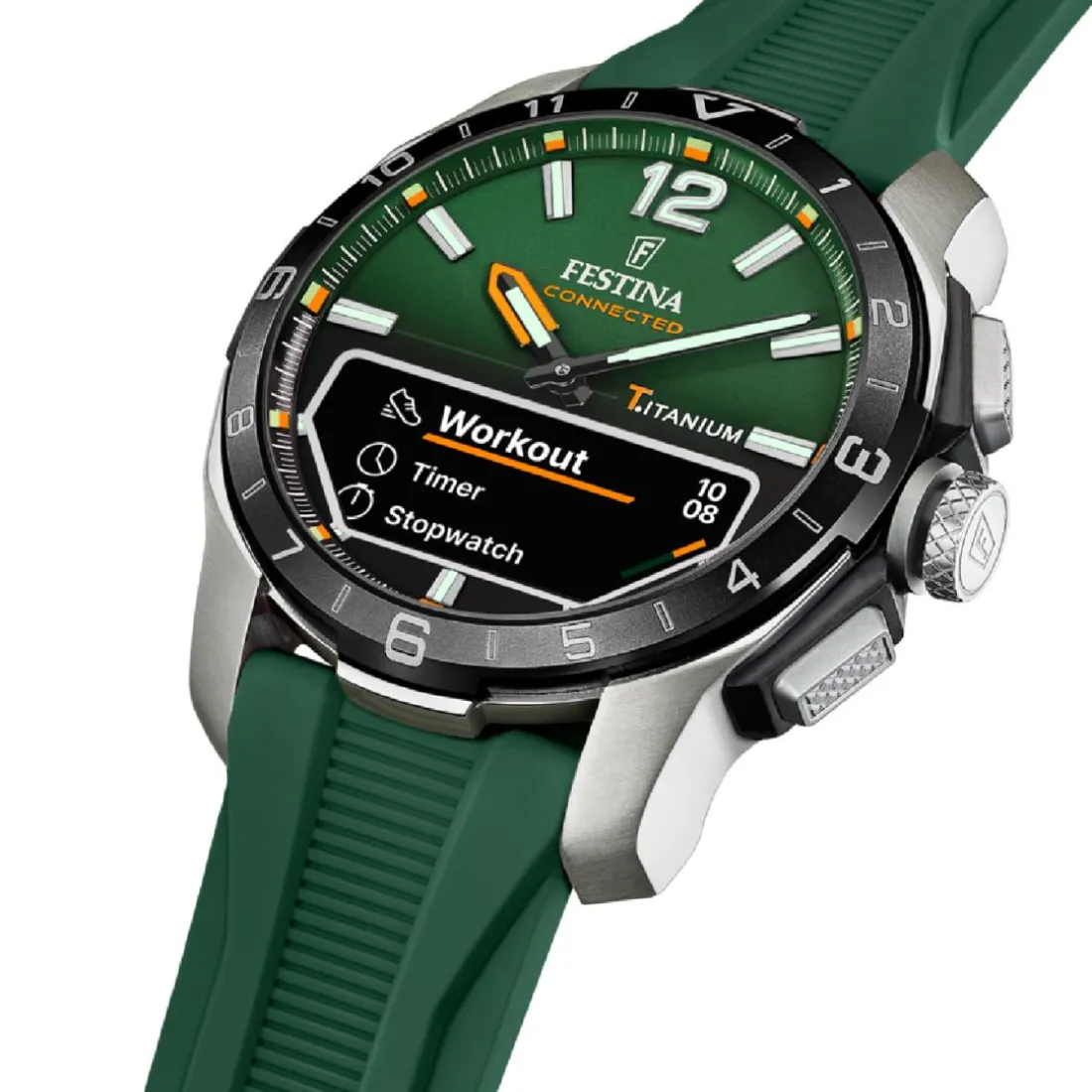 Montre connectée Homme Festina - F23000-2 Bracelet Silicone Vert