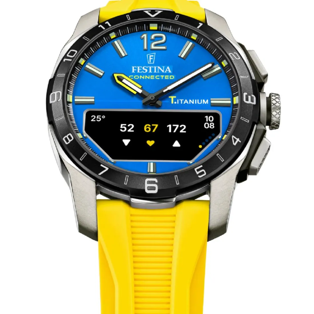 Montre connectée Homme Festina - F23000-8 Bracelet Silicone Jaune