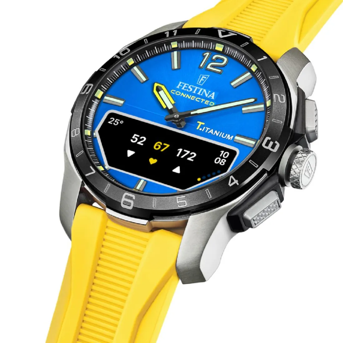 Montre connectée Homme Festina - F23000-8 Bracelet Silicone Jaune
