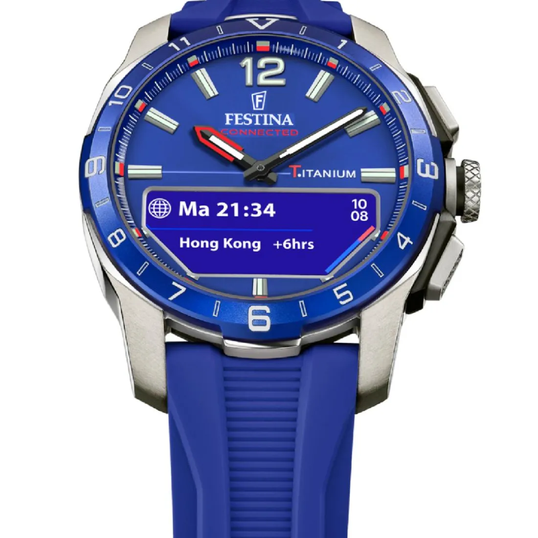 Montre connectée Homme Festina - F23000-3 Bracelet Silicone Bleu