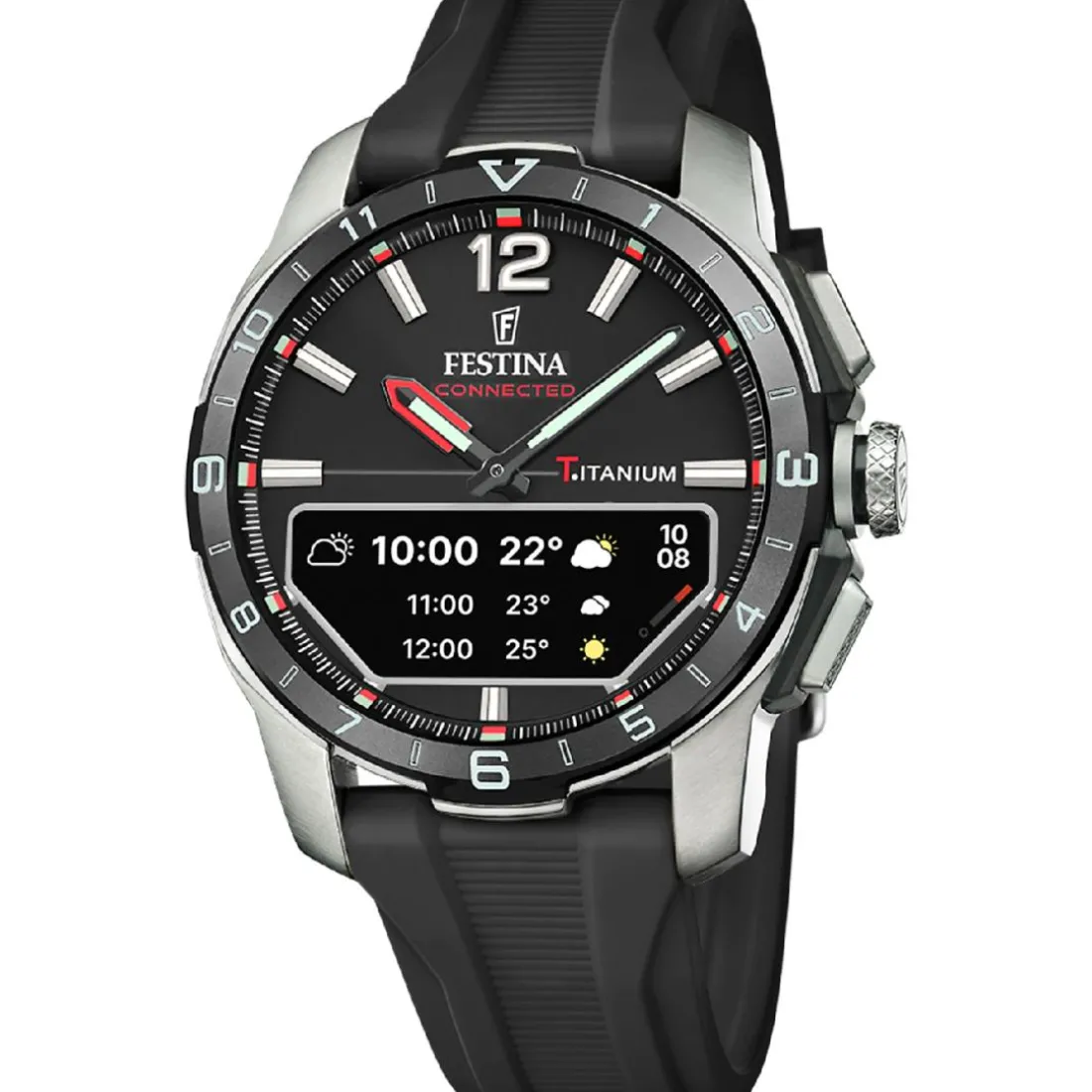 Montre connectée Homme Festina - F23000-4 Bracelet Silicone Noir