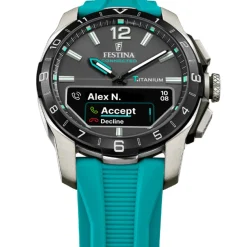 Montre connectée Homme Festina - F23000-5 Bracelet Silicone Turquoise