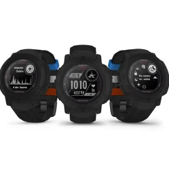 Montre connectée Homme Garmin Instinct 2 Solar Tactical BSPP BRIGADE DES SAPEURS POMPIERS DE PARIS - 010-02627-0A Bracelet Silicone Noir