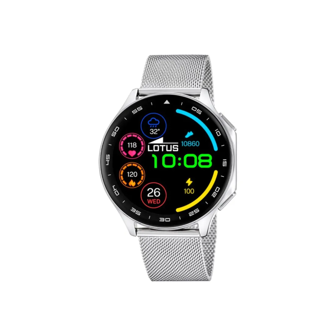 Montre connectée Homme Lotus Smartwatch - L50050-1 Bracelet Acier Argent