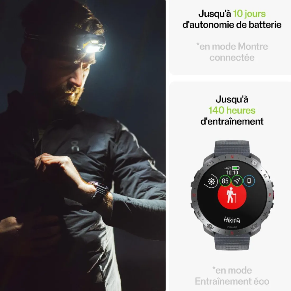 Montre Connectée Mixte 900110287 - POLAR Grit X2 Pro