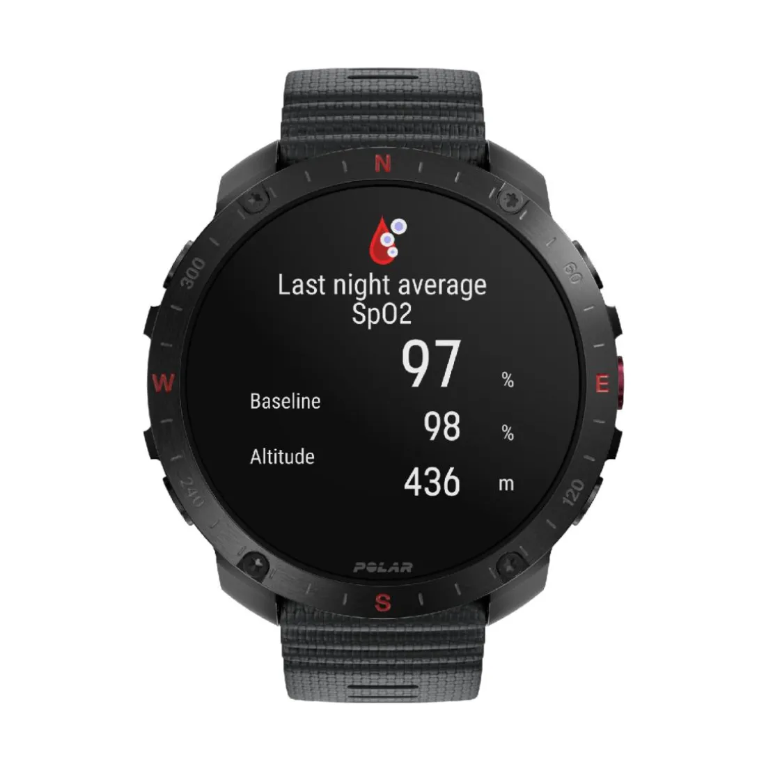 Montre Connectée Mixte 900110286 - POLAR Grit X2 Pro Black S-L + H10